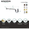 image:imageKingston Brass CC9127 112 PTrap with Box Flange 24 Length 18 Gauge Brushed Brass