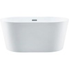 image:imageKingston Brass VTDE533023 Aqua Eden 53Inch Acrylic Double Ended Freestanding Tub with Center Drain White