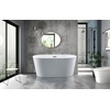 image:imageKingston Brass VTDE533023 Aqua Eden 53Inch Acrylic Double Ended Freestanding Tub with Center Drain White