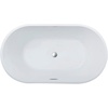 image:imageKingston Brass VTDE533023 Aqua Eden 53Inch Acrylic Double Ended Freestanding Tub with Center Drain White