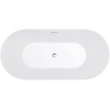 image:imageKingston Brass VTOV543023 Aqua Eden 54Inch Acrylic Double Ended Freestanding Tub with Center Drain White