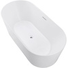 image:imageKingston Brass VTOV543023 Aqua Eden 54Inch Acrylic Double Ended Freestanding Tub with Center Drain White