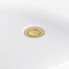 image:imageKingston Brass VTRS523030M8 52 Acrylic Oval Single Slipper Freestanding Tub with OverflowDrain Assembly and Integral Seat Glossy WhiteBrushed NickelGlossy WhitePolished Brass