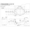 image:imageKingston Brass VTRS523030M8 52 Acrylic Oval Single Slipper Freestanding Tub with OverflowDrain Assembly and Integral Seat Glossy WhiteBrushed NickelGlossy WhiteAntique Brass