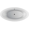 image:imageVTOV733623JN 72Inch Oval Acrylic Freestanding Tub with Drain Glossy White