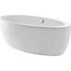 image:imageVTOV733623JN 72Inch Oval Acrylic Freestanding Tub with Drain Glossy White
