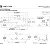 image:imageVTOV733623JN 72Inch Oval Acrylic Freestanding Tub with Drain Glossy White