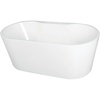 image:imageAqua Eden VT7DE512823 51Inch Acrylic Freestanding Tub with Deck for Faucet Installation White