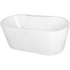 image:imageAqua Eden VT7DE552823 55Inch Acrylic Freestanding Tub with Deck for Faucet Installation White