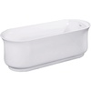 image:imageAqua Eden VTDR662723 66Inch Acrylic AntiSkid Freestanding Tub with Drain White