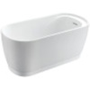 image:imageAqua Eden VTOV512925S 51Inch Acrylic Freestanding Tub with Seat and Drain Glossy White