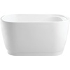 image:imageKingston Brass VTOV593425S 59Inch Acrylic Freestanding Tub with Drain Glossy White