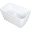 image:imageKingston Brass VTSQ513226S Aqua Eden 51 Acrylic Freestanding Tub with Drain and Integrated Seat Glossy White