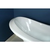 image:imageAqua Eden VCT7DE7232NLW 72Inch Cast Iron Double Ended Clawfoot Tub with 7Inch Faucet Drillings WhiteWhiteMatte Black