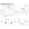 image:imageAqua Eden VCT7DE7232NLW 72Inch Cast Iron Double Ended Clawfoot Tub with 7Inch Faucet Drillings WhiteWhiteOil Rubbed Bronze