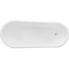 image:imageAqua Eden VTSS672929 67 Acrylic Single Slipper Pedestal Bathtub with Drain Glossy White