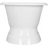 image:imageKingston Brass Aqua Eden VCTND603024 60Inch Cast Iron Double Ended PedestalTub No FaucetDrillings White