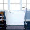 image:imageKingston Brass VCTND513029 Aqua Eden 51 Single Slipper Cast Iron Skirted Pedestal Tub White