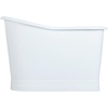 image:imageKingston Brass VCTND513029 Aqua Eden 51 Single Slipper Cast Iron Skirted Pedestal Tub White