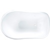 image:imageKingston Brass VCTND513029 Aqua Eden 51 Single Slipper Cast Iron Skirted Pedestal Tub White