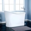 image:imageKingston Brass VCTND513029 Aqua Eden 51 Single Slipper Cast Iron Skirted Pedestal Tub White