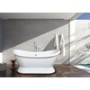 image:imageKingston Brass VTPDS602827 Aqua Eden 60 Acrylic Double Slipper Pedestal Tub Glossy White