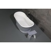 image:imageVRTDS673026 Arcticstone 67 Double Slipper Solid Surface Pedestal Tub with Drain Glossy WhiteMatte WhiteGlossy WhiteMatte Gray