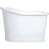 image:imageKingston Brass VCTND513029 Aqua Eden 51 Single Slipper Cast Iron Skirted Pedestal Tub White
