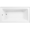 image:imageAqua Eden CVTAP603222L7 60 Acrylic Rectangular 3Wall Alcove Tub Left Hand Drain Glossy WhiteBrushed BrassGlossy WhiteBrushed Nickel