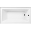 image:imageAqua Eden CVTAP603222L7 60 Acrylic Rectangular 3Wall Alcove Tub Left Hand Drain Glossy WhiteBrushed BrassGlossy WhiteMatte Black