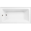 image:imageAqua Eden CVTAP603222L7 60 Acrylic Rectangular 3Wall Alcove Tub Left Hand Drain Glossy WhiteBrushed BrassGlossy WhiteOil Rubbed Bronze