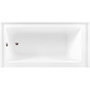 image:imageAqua Eden CVTAP603222L7 60 Acrylic Rectangular 3Wall Alcove Tub Left Hand Drain Glossy WhiteBrushed BrassGlossy WhiteOil Rubbed Bronze