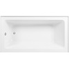 image:imageAqua Eden CVTAP603222L7 60 Acrylic Rectangular 3Wall Alcove Tub Left Hand Drain Glossy WhiteBrushed BrassGlossy WhitePolished Chrome