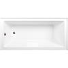image:imageAqua Eden CVTAP663222L6 66 Acrylic Rectangular 3Wall Alcove Tub Left Hand Drain Glossy WhitePolished NickelGlossy WhiteOil Rubbed Bronze