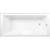 image:imageAqua Eden CVTAP663222R0 66 Acrylic Rectangular 3Wall Alcove Tub Right Hand Drain Glossy WhiteMatte BlackGlossy WhitePolished Nickel