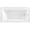 image:imageAqua Eden CVTDE603122R2 60 Acrylic Rectangular 3Wall Alcove Tub Right Hand Drain Glossy WhitePolished BrassGlossy WhiteBrushed Nickel