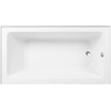 image:imageAqua Eden CVTDE603122R2 60 Acrylic Rectangular 3Wall Alcove Tub Right Hand Drain Glossy WhitePolished BrassGlossy WhiteBrushed Nickel