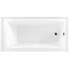 image:imageAqua Eden CVTDE603122R2 60 Acrylic Rectangular 3Wall Alcove Tub Right Hand Drain Glossy WhitePolished BrassGlossy WhiteMatte Black