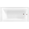 image:imageAqua Eden CVTDE603122R2 60 Acrylic Rectangular 3Wall Alcove Tub Right Hand Drain Glossy WhitePolished BrassGlossy WhiteOil Rubbed Bronze
