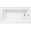 image:imageAqua Eden CVTDE603122R2 60 Acrylic Rectangular 3Wall Alcove Tub Right Hand Drain Glossy WhitePolished BrassGlossy WhiteOil Rubbed Bronze