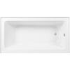 image:imageAqua Eden CVTDE603122R2 60 Acrylic Rectangular 3Wall Alcove Tub Right Hand Drain Glossy WhitePolished BrassGlossy WhitePolished Chrome