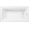 image:imageAqua Eden CVTDE603122R2 60 Acrylic Rectangular 3Wall Alcove Tub Right Hand Drain Glossy WhitePolished BrassGlossy WhitePolished Nickel