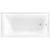 image:imageAqua Eden CVTDE603122R2 60 Acrylic Rectangular 3Wall Alcove Tub Right Hand Drain Glossy WhitePolished BrassGlossy WhitePolished Nickel