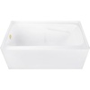 Glossy White/Polished Brass
