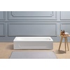 image:imageAqua Eden VCTAP603015R 60Inch Cast Iron 3Wall Alcove Tub with Right Hand Drain Hole White