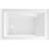 image:imageAqua Eden VTAM4832L22D 48Inch AntiSkid Acrylic 3Wall Alcove Tub with Left Hand Drain Glossy White