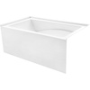 image:imageAqua Eden VTAM4832R22D 48Inch AntiSkid Acrylic 3Wall Alcove Tub with Right Hand Drain Glossy White