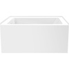 image:imageAqua Eden VTAM4836L22T 48Inch Acrylic 3Wall Alcove Tub with Left Hand Drain Glossy White