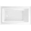 image:imageAqua Eden VTAM5432L22D 54Inch AntiSkid Acrylic 3Wall Alcove Tub with Left Hand Drain Glossy White