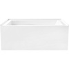 image:imageAqua Eden VTAM5432L22D 54Inch AntiSkid Acrylic 3Wall Alcove Tub with Left Hand Drain Glossy White